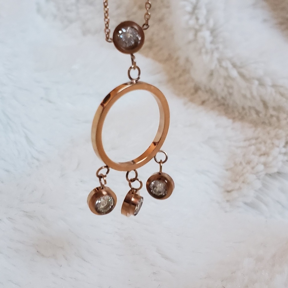 Boho 14K Rose Gold Plated Necklace